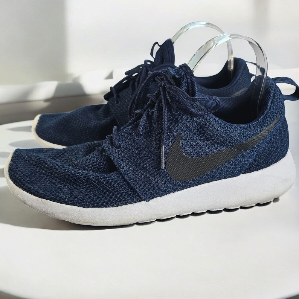 Nike Roshe One Sneakers Athletic Running Shoes Midnight Navy Black Mens Size 9